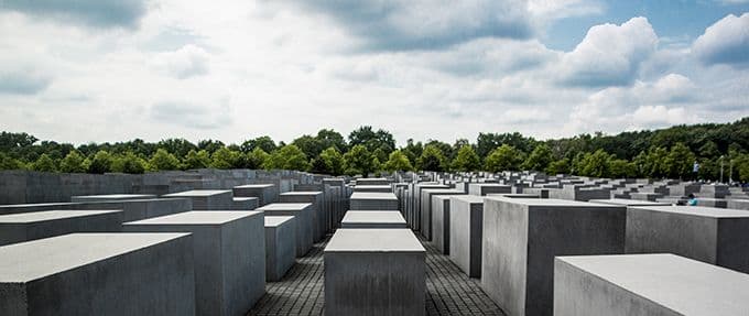The Jewish memorial in Berlin, Germany