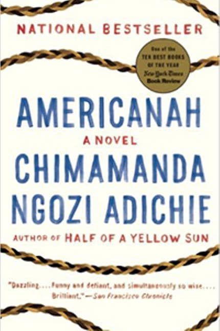 americanah by black author chimamanda ngozi adichie, a great american novel