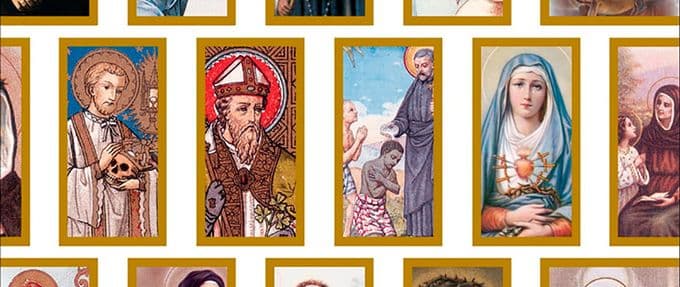 holy cards, a book about saints