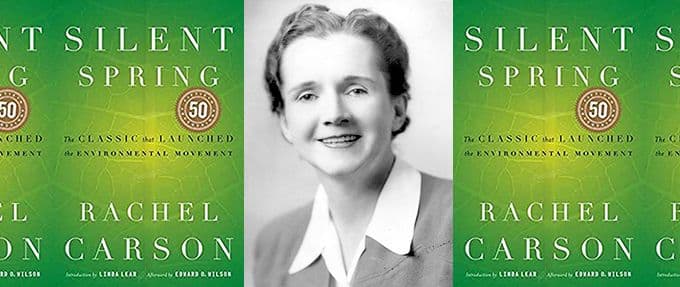 Rachel Carson, the author of silent spring, the book that made earth day history